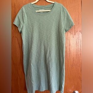 Sage green t shirt dress
